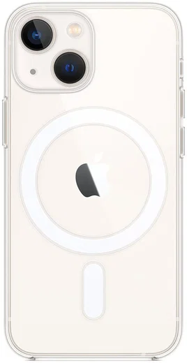 Apple iPhone 13 Hoesje voor MagSafe Dun TPU Back Cover Transparant afbeelding 1