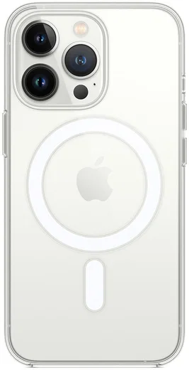Apple iPhone 13 Pro Hoesje voor MagSafe Dun TPU Back Cover Transparant afbeelding 1