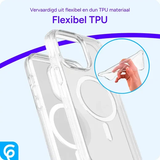 Apple iPhone 13 Pro Hoesje voor MagSafe Dun TPU Back Cover Transparant afbeelding 7