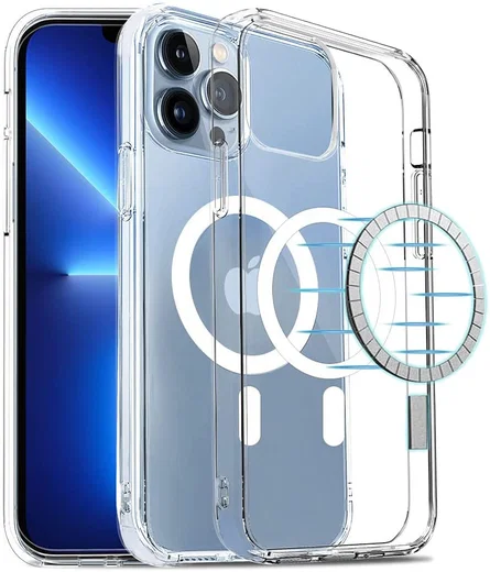 Apple iPhone 13 Pro Max Hoesje voor MagSafe Dun TPU Transparant afbeelding 10