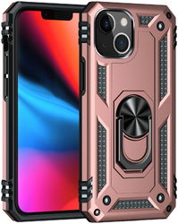 Apple iPhone 13 Mini Hoesje Hybride Kickstand Back Cover Roze afbeelding