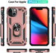 Apple iPhone 13 Mini Hoesje Hybride Kickstand Back Cover Roze afbeelding 9