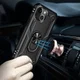 Apple iPhone 13 Hoesje Hybride Kickstand Back Cover Zwart afbeelding 5