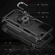 Apple iPhone 13 Hoesje Hybride Kickstand Back Cover Zwart afbeelding 8