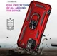 Apple iPhone 13 Hoesje Hybride Kickstand Back Cover Rood afbeelding 6