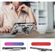 Apple iPhone 13 Hoesje Hybride Kickstand Back Cover Zilver afbeelding 7