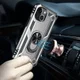Apple iPhone 13 Hoesje Hybride Kickstand Back Cover Zilver afbeelding 4