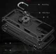 Apple iPhone 13 Pro Hoesje Hybride Kickstand Back Cover Zwart afbeelding 6