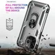Apple iPhone 13 Pro Hoesje Hybride Kickstand Back Cover Zilver afbeelding 4