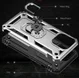 Apple iPhone 13 Pro Hoesje Hybride Kickstand Back Cover Zilver afbeelding 5