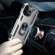 Apple iPhone 13 Pro Hoesje Hybride Kickstand Back Cover Zilver afbeelding 6