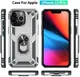 Apple iPhone 13 Pro Hoesje Hybride Kickstand Back Cover Zilver afbeelding 8