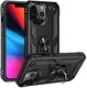 Apple iPhone 13 Pro Max Hoesje Hybride Kickstand Back Cover Zwart afbeelding 2