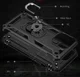 Apple iPhone 13 Pro Max Hoesje Hybride Kickstand Back Cover Zwart afbeelding 5