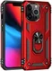 Apple iPhone 13 Pro Max Hoesje Hybride Kickstand Back Cover Rood afbeelding 1