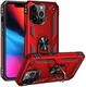 Apple iPhone 13 Pro Max Hoesje Hybride Kickstand Back Cover Rood afbeelding 2