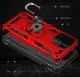 Apple iPhone 13 Pro Max Hoesje Hybride Kickstand Back Cover Rood afbeelding 5