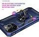 Apple iPhone 13 Pro Max Hoesje Hybride Kickstand Back Cover Blauw afbeelding 8