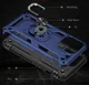Apple iPhone 13 Pro Max Hoesje Hybride Kickstand Back Cover Blauw afbeelding 9