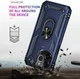 Apple iPhone 13 Pro Max Hoesje Hybride Kickstand Back Cover Blauw afbeelding 5