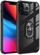 Apple iPhone 13 Pro Hoesje Hybride Kickstand Cover Zwart/Zilver afbeelding 1