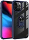 Apple iPhone 13 Pro Max Hoesje Hybride Kickstand Transparant/Blauw afbeelding 1