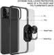 Apple iPhone 13 Pro Max Hoesje Hybride Kickstand Transparant/Rood afbeelding 8