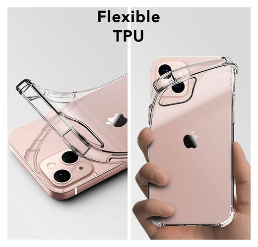 Apple iPhone 13 Mini Hoesje Schokbestendig en Dun TPU Transparant afbeelding 7