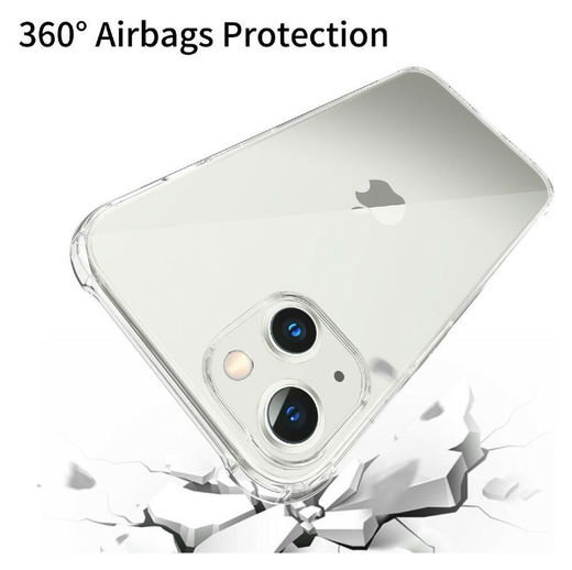 Apple iPhone 13 Mini Hoesje Schokbestendig en Dun TPU Transparant afbeelding 5