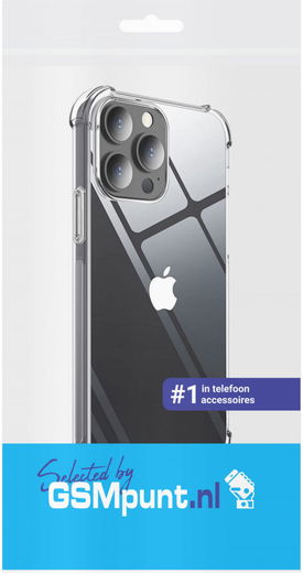 Apple iPhone 13 Pro Hoesje Schokbestendig en Dun TPU Transparant afbeelding 4