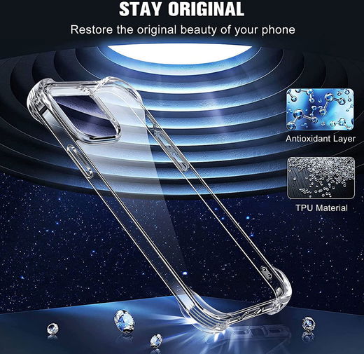 Apple iPhone 13 Pro Hoesje Schokbestendig en Dun TPU Transparant afbeelding 5