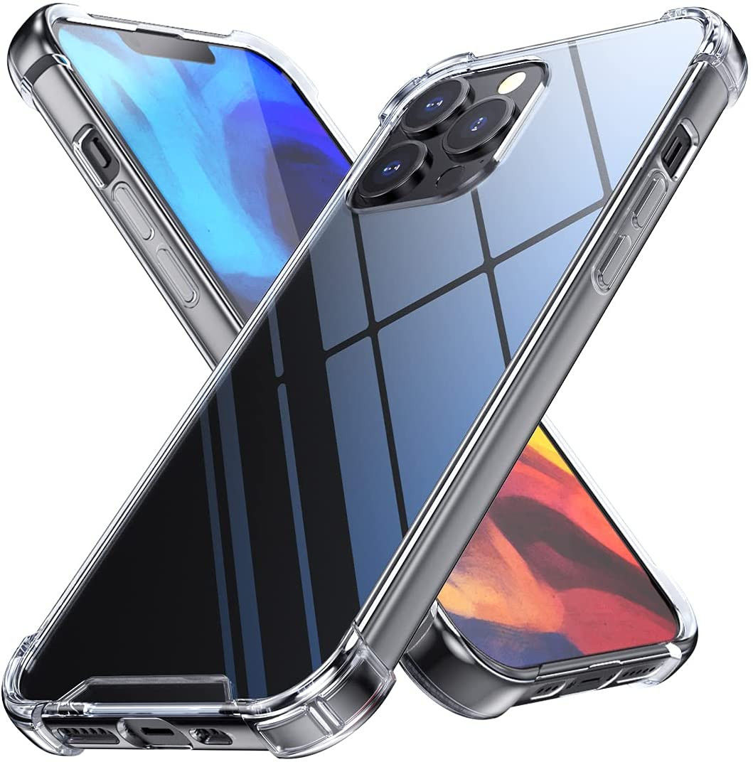 Apple iPhone 13 Pro Max Hoesje Schokbestendig en Dun TPU Transparant afbeelding 2