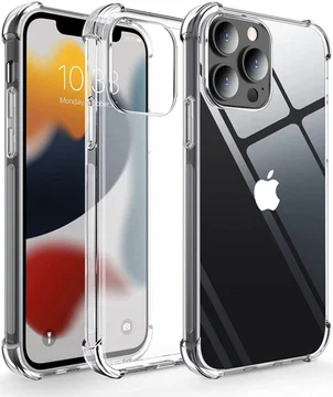 Apple iPhone 13 Pro Max Hoesje Schokbestendig en Dun TPU Transparant