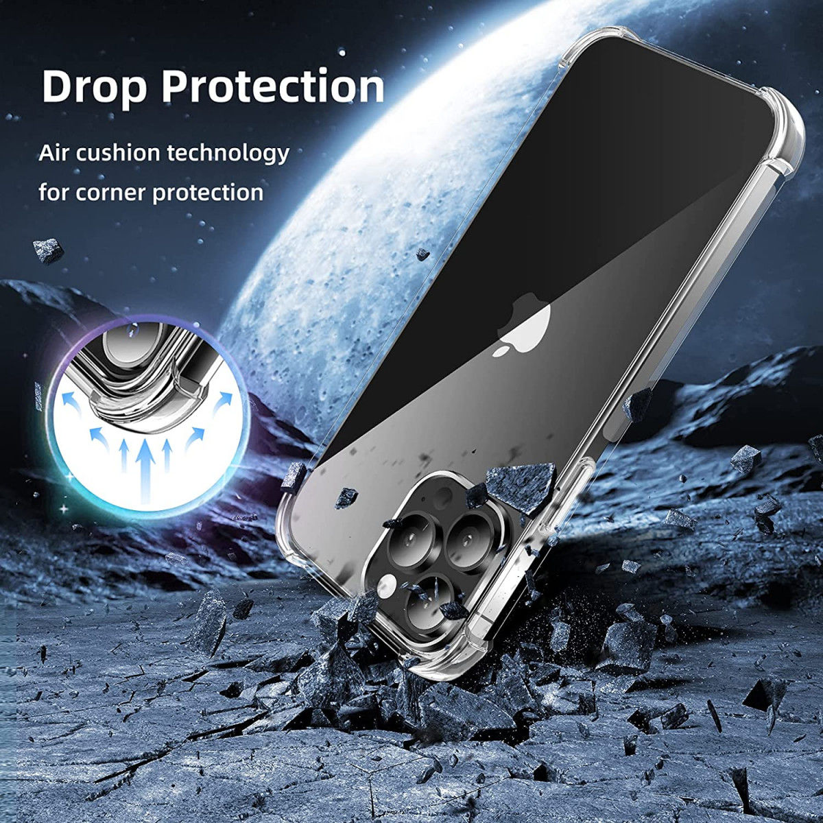 Apple iPhone 13 Pro Max Hoesje Schokbestendig en Dun TPU Transparant afbeelding 8