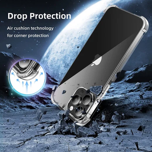Apple iPhone 13 Pro Max Hoesje Schokbestendig en Dun TPU Transparant afbeelding 8