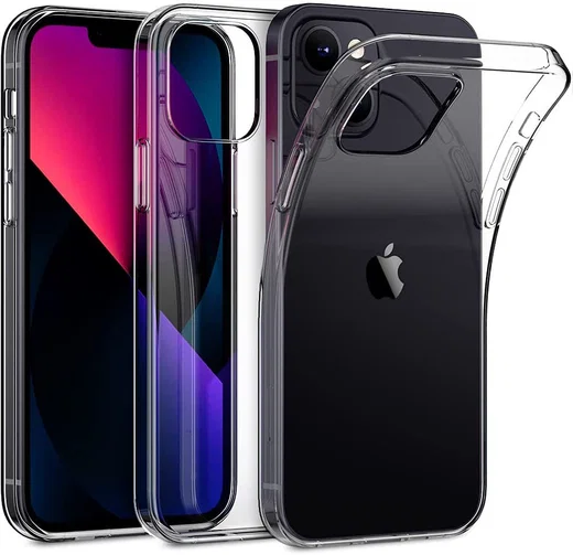 Apple iPhone 13 Hoesje Dun TPU Back Cover Transparant afbeelding 3