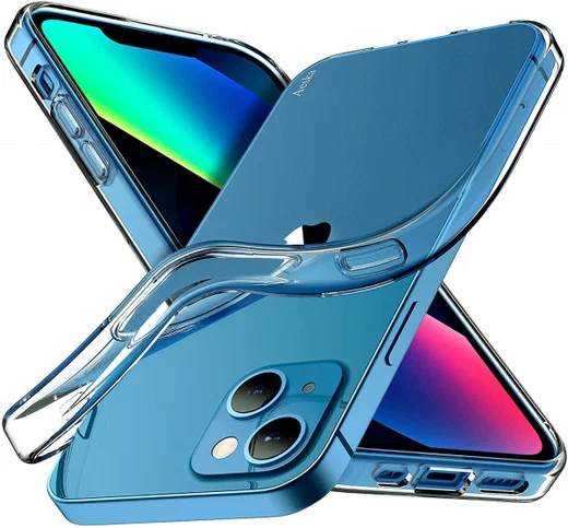 Apple iPhone 13 Hoesje Dun TPU Back Cover Transparant afbeelding 8