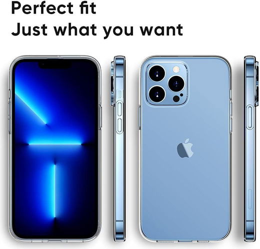 Apple iPhone 13 Pro Max Hoesje Dun TPU Back Cover Transparant afbeelding 7