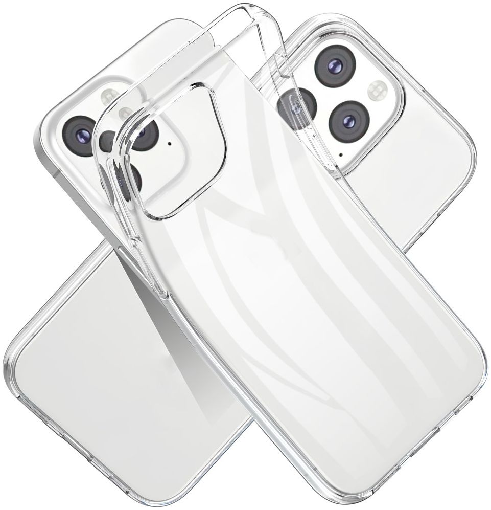 Apple iPhone 13 Pro Max Hoesje Dun TPU Back Cover Transparant afbeelding 1