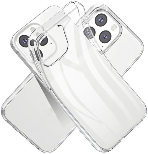 Apple iPhone 13 Pro Max Hoesje Dun TPU Back Cover Transparant afbeelding 1