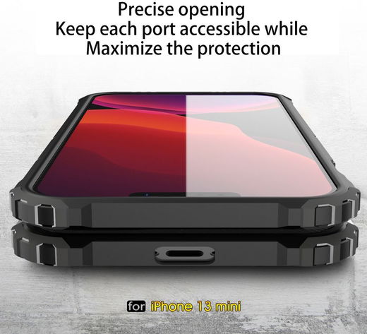 Apple iPhone 13 Mini Hoesje Shock Proof Hybride Back Cover Roze afbeelding 8