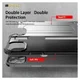 Apple iPhone 13 Hoesje Shock Proof Hybride Back Cover Zwart afbeelding 4