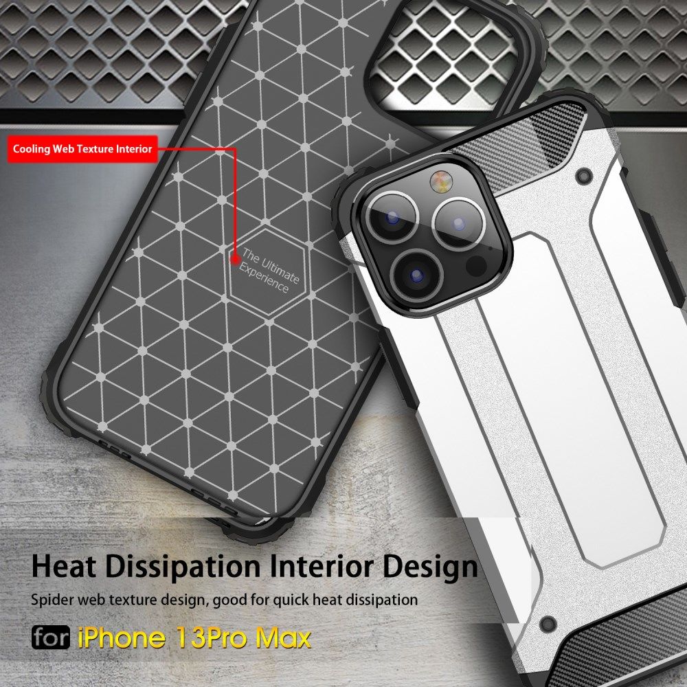 Apple iPhone 13 Pro Max Hoesje Shock Proof Hybride Back Cover Goud afbeelding 6
