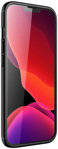 Apple iPhone 13 Mini Hoesje Geborsteld TPU Flexibele Back Cover Zwart afbeelding 2