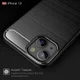 Apple iPhone 13 Hoesje Geborsteld TPU Flexibele Back Cover Zwart afbeelding 7