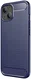 Apple iPhone 13 Hoesje Geborsteld TPU Flexibele Back Cover Blauw afbeelding 1