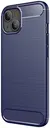 Apple iPhone 13 Hoesje Geborsteld TPU Flexibele Back Cover Blauw