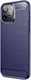 Apple iPhone 13 Pro Hoesje Geborsteld TPU Flexibele Back Cover Blauw afbeelding 5