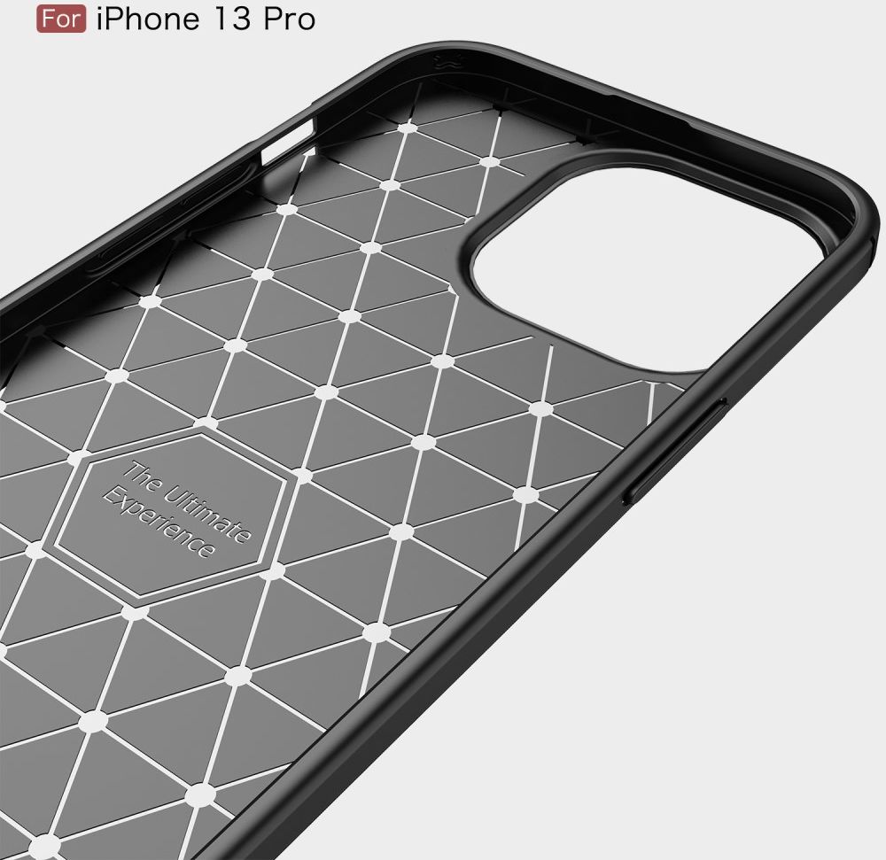 Apple iPhone 13 Pro Hoesje Geborsteld TPU Flexibele Back Cover Blauw afbeelding 12