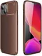 Apple iPhone 13 Mini Hoesje Siliconen Carbon TPU Back Cover Bruin afbeelding 5